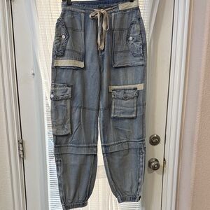 POL Blue Cargo Jeans